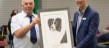 Presentation of breed record holder portrait to Ian Seath, RKC Chair